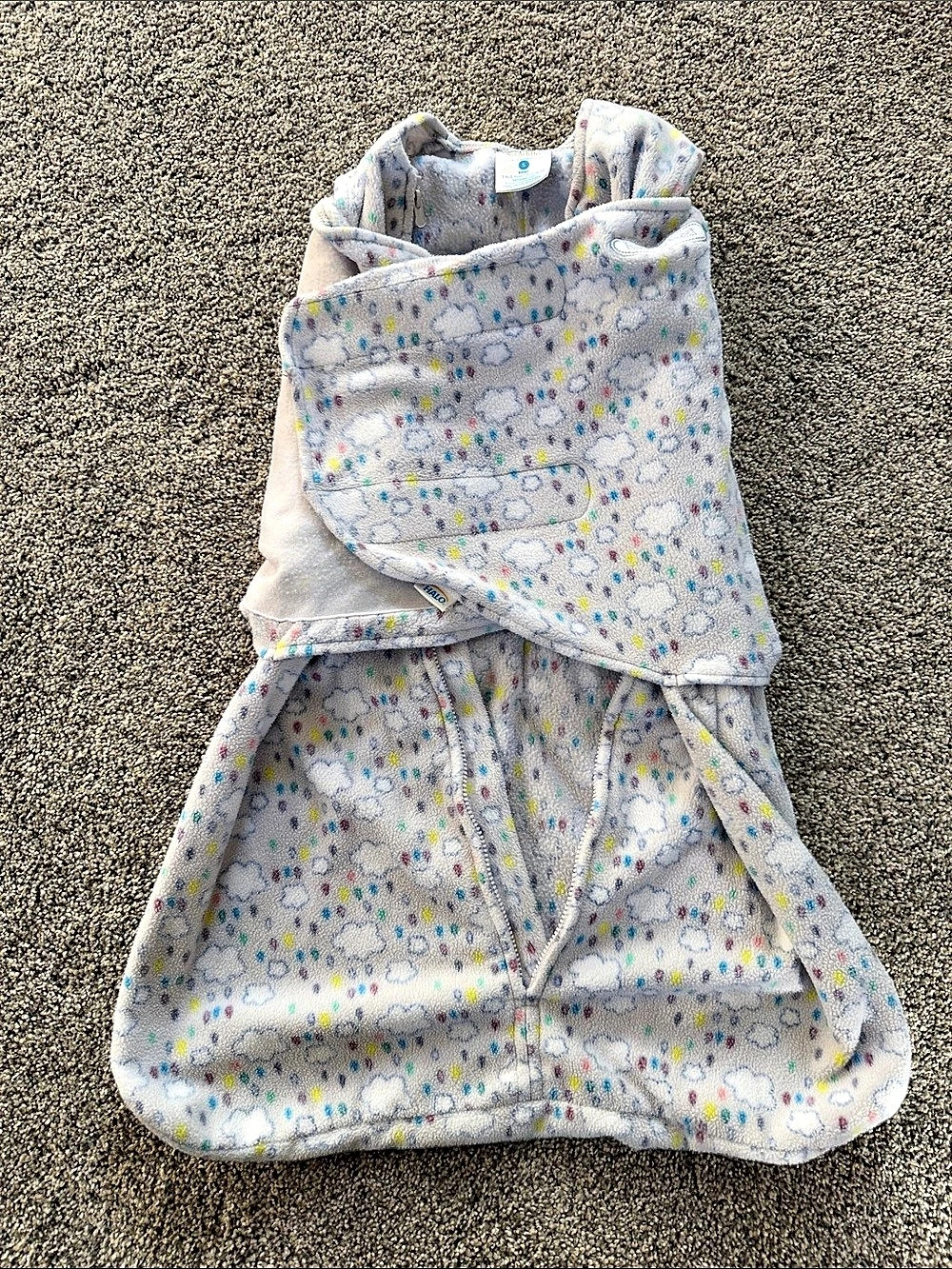 HALO SleepSack Swaddle Wearable Blanket Gray Baby Small